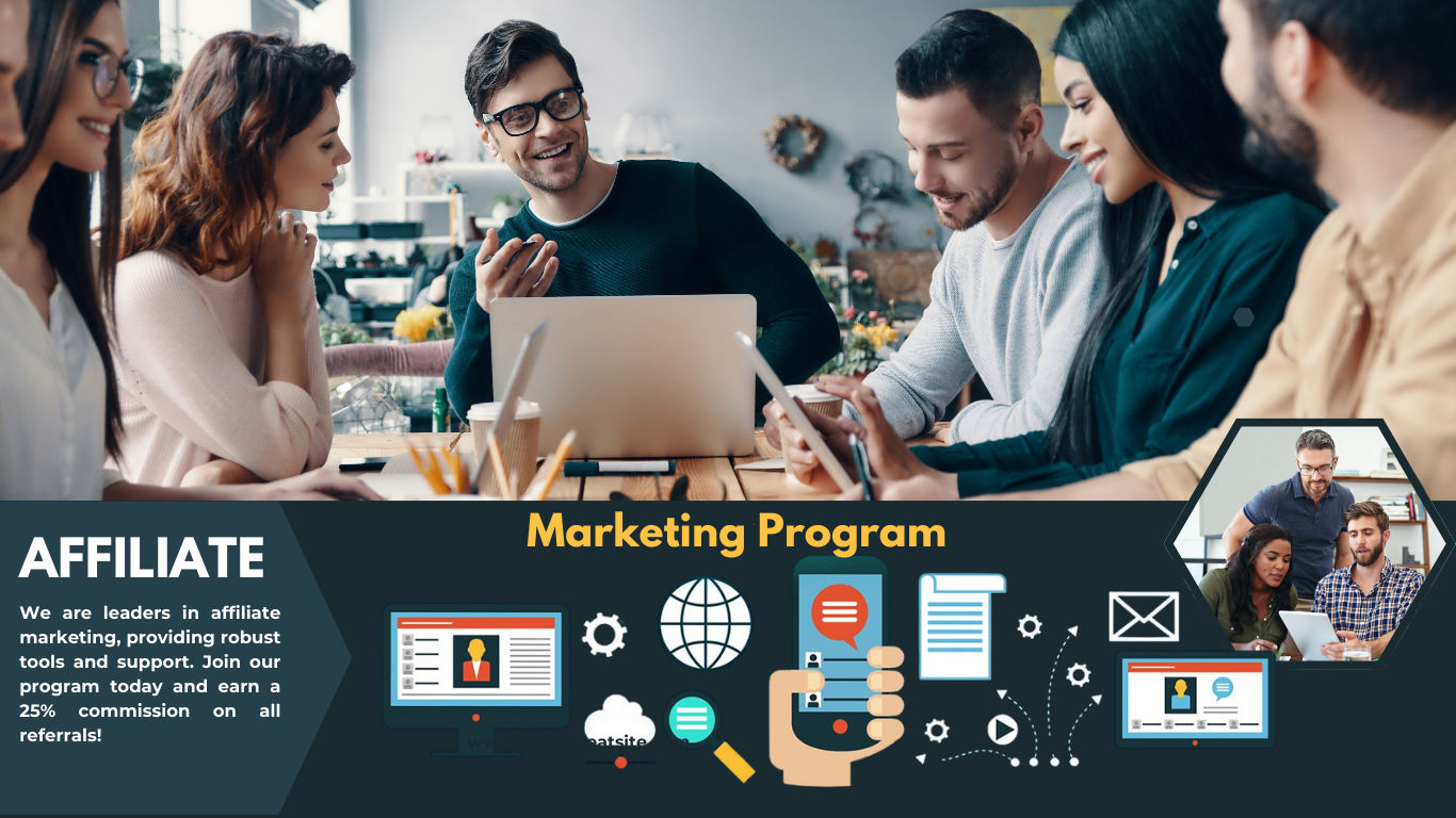 modern affiliate marketing program flyer (website)